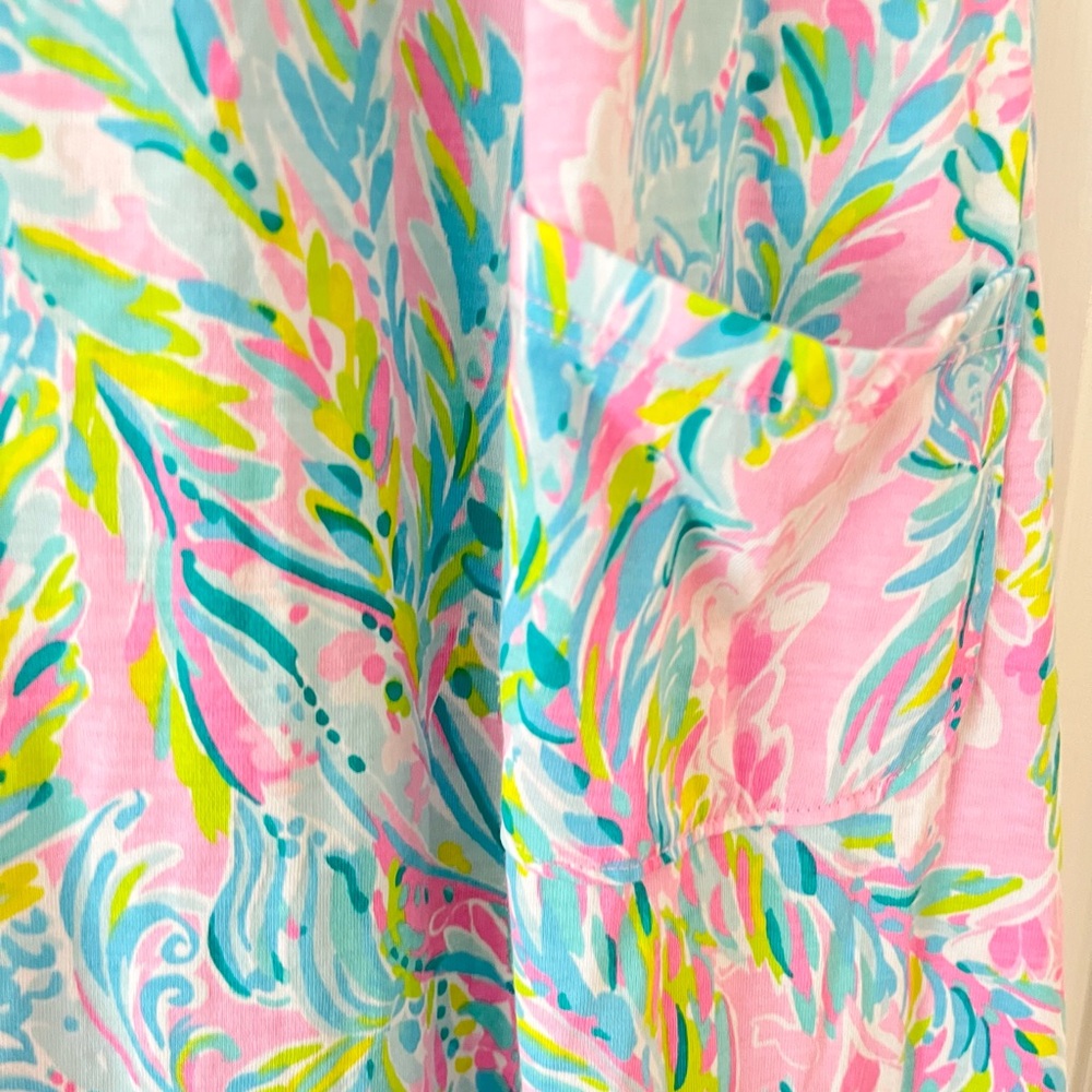 Lilly Pulitzer Kristen Flounce Dress W/Pockets Unicorn of the Sea - Picture 6 of 10